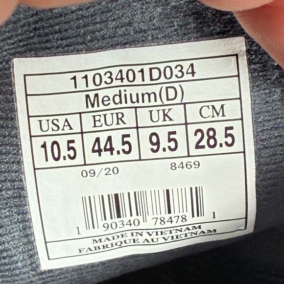 Brooks Cascadia 15 Gray Blue Trail Running Shoes 1103401D034 Men’s Size 10.5 - Picture 10 of 11